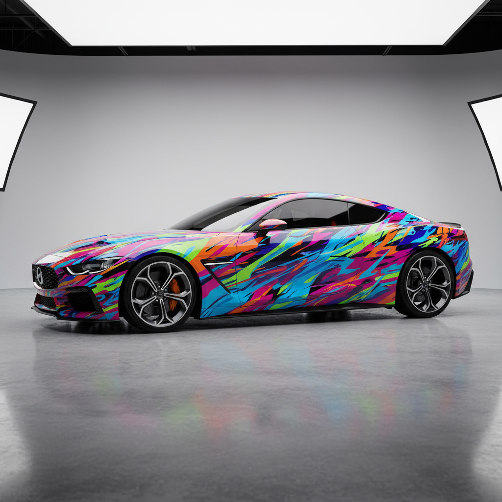 Custom Vollfolierung mit Anime-inspirierter Grafik